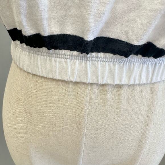 Calvin Klein Jeans Women's Striped Elastic-Waist Shoulder-Pad Top Size XS NWT - Picture 4 of 15